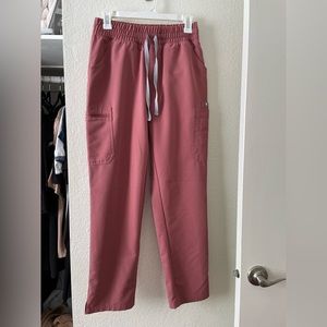 Figs Mauve Yola High Waisted - Petite Skinny Scrub Pants